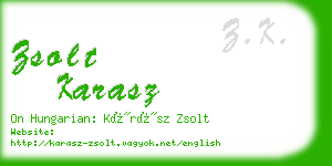 zsolt karasz business card